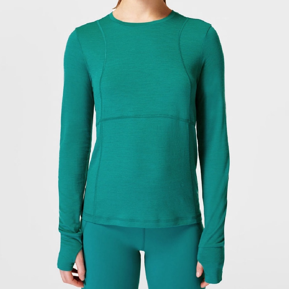 Trail Merino Long Sleeve Top black
